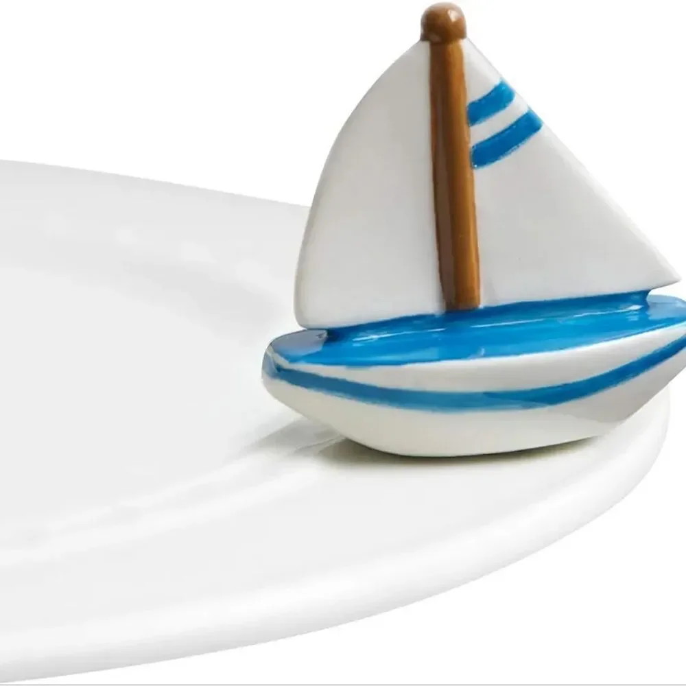 Nora Fleming sail-me-away mini charm/decoration